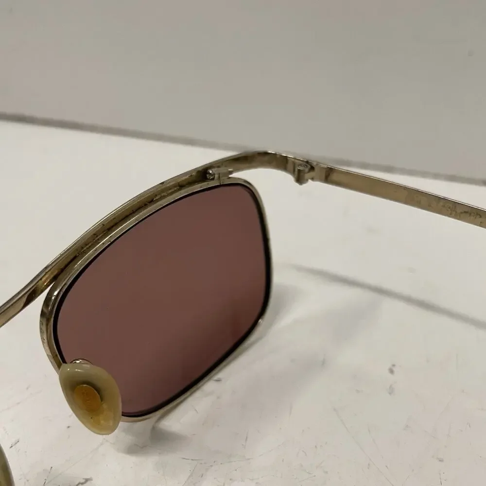 VTG 80’s Revo Malibu Sunglasses 989/005 Gold Plate Frame NASA Lens Tech Japan